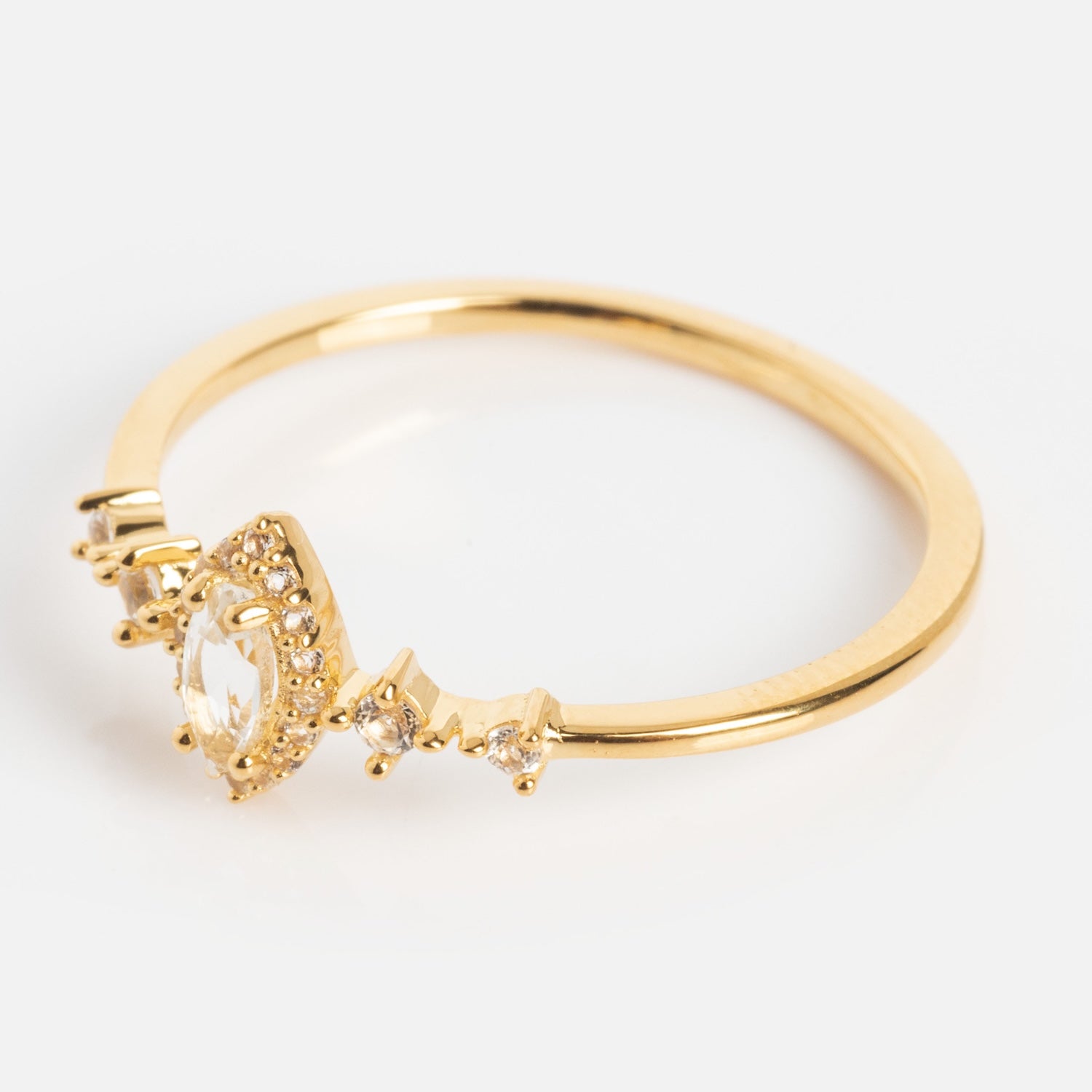 White Topaz Harlow Ring-Koogrl