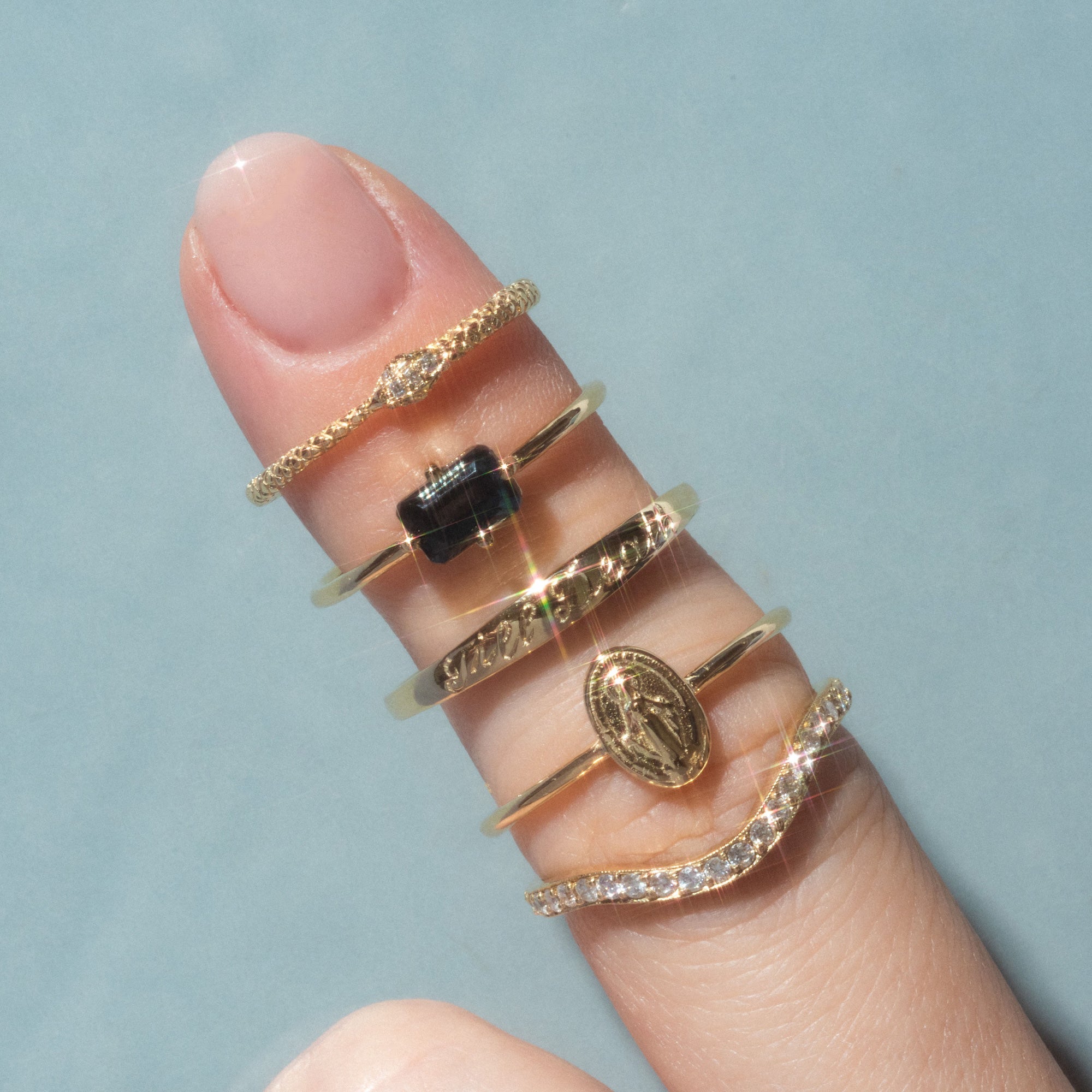 Tiny Miraculous Medal Ring-Koogrl