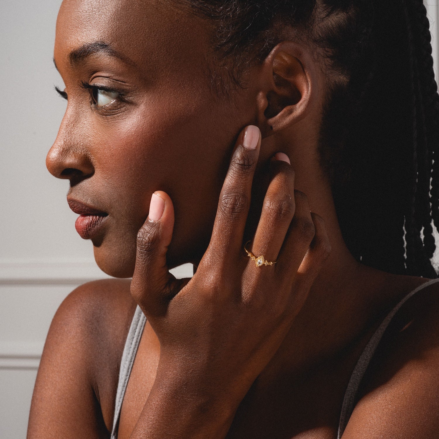 White Topaz Harlow Ring-Koogrl