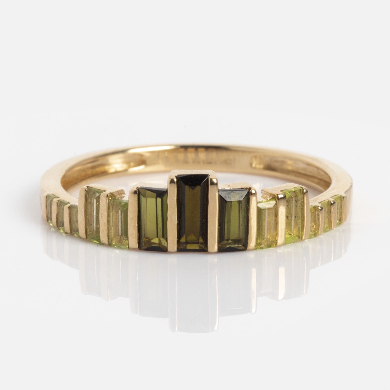 10k Green Tourmaline Skyline Band-Koogrl