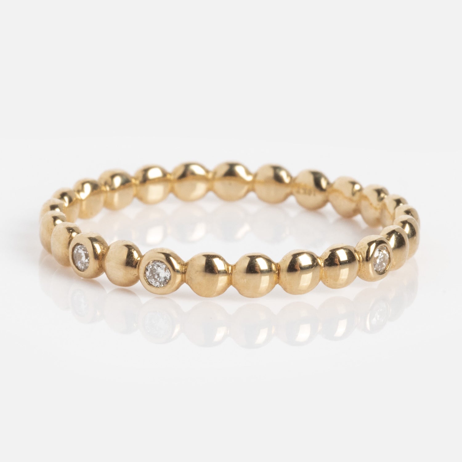 10k Dearest Morse Code Diamond Band-Koogrl