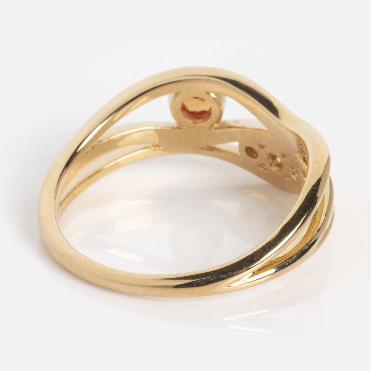 10k Orange Sapphire and Citrine Bayside Ring-Koogrl