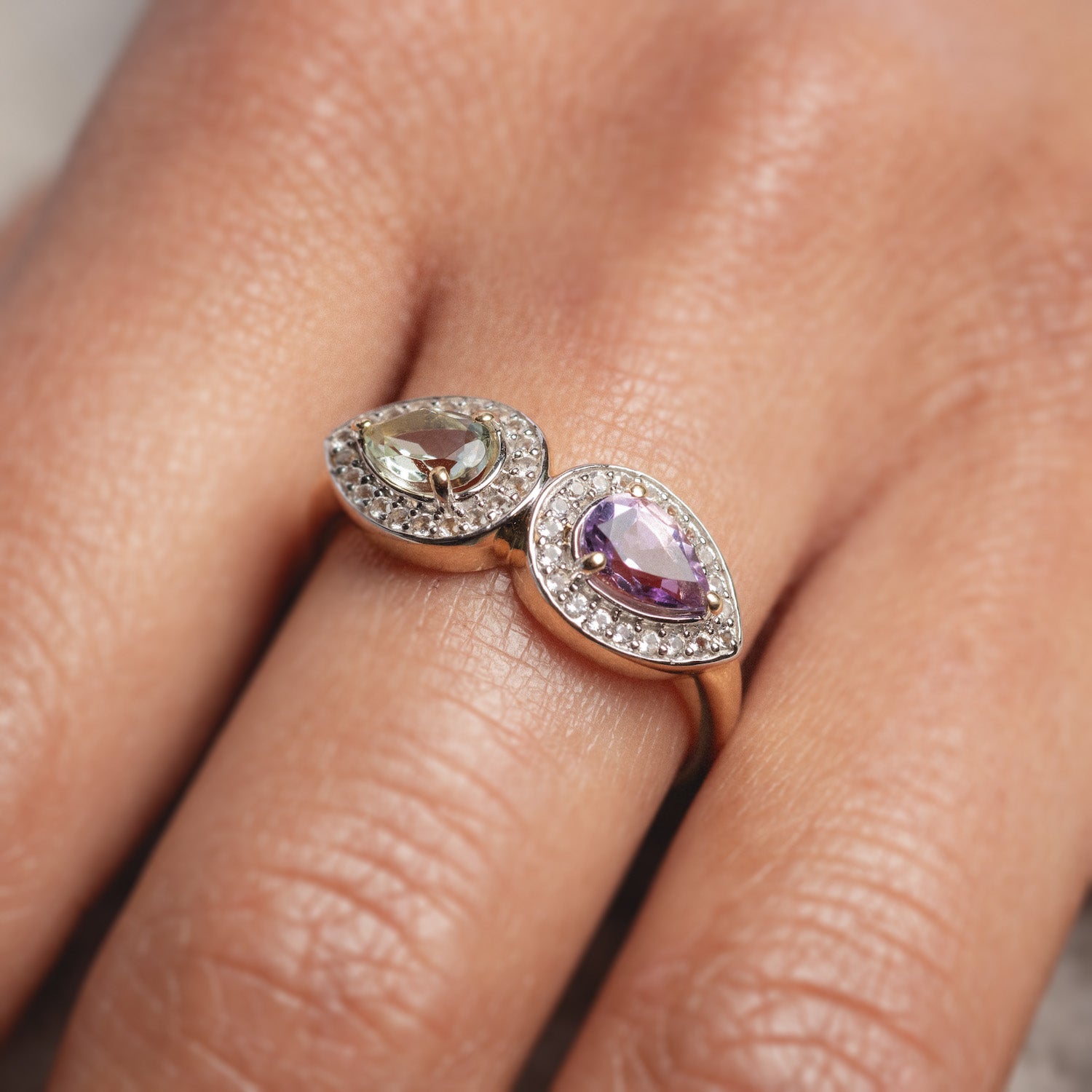 14k Pastel Amethyst Toi et Moi Ring-Koogrl