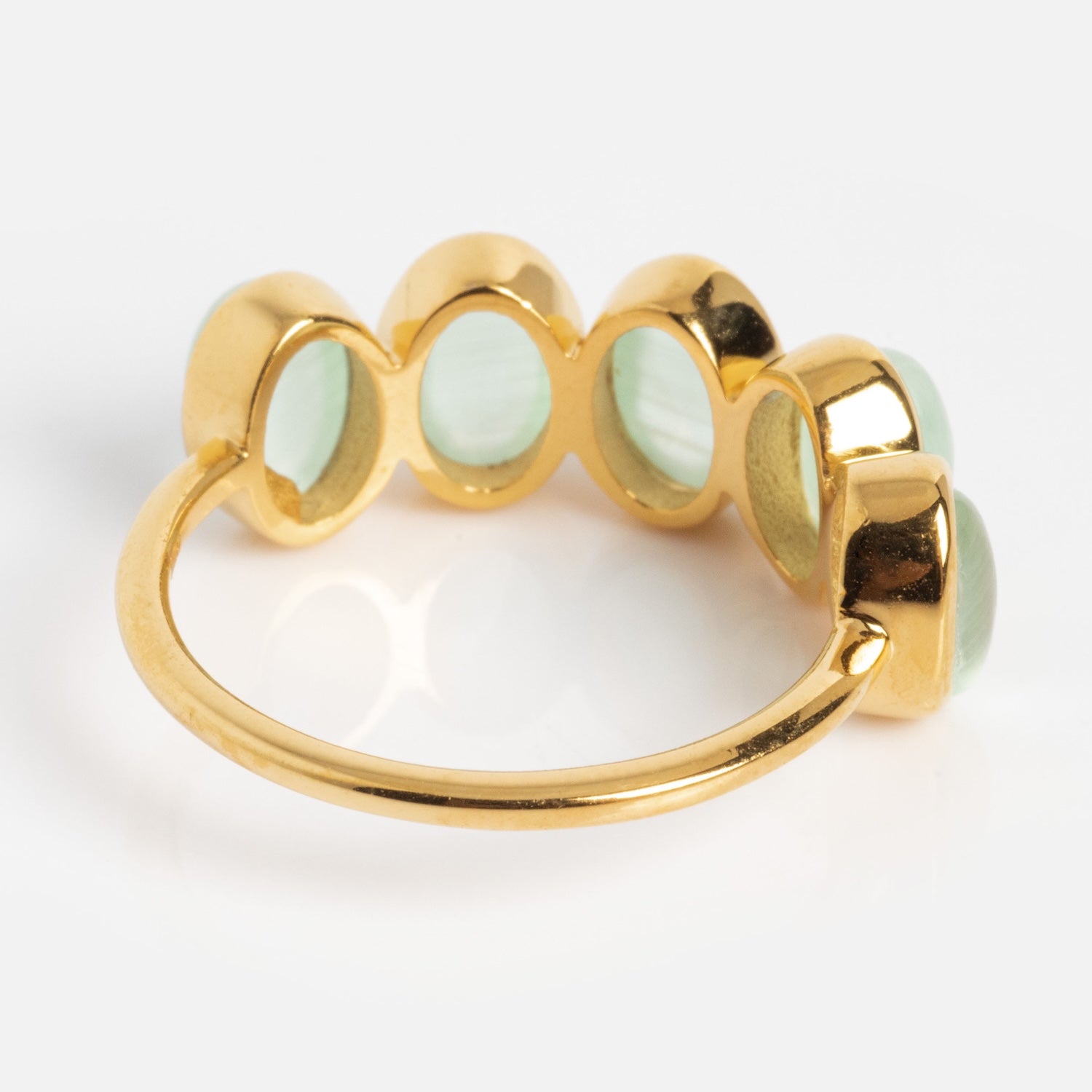 Sky Blue Cats Eye Flow Ring-Koogrl
