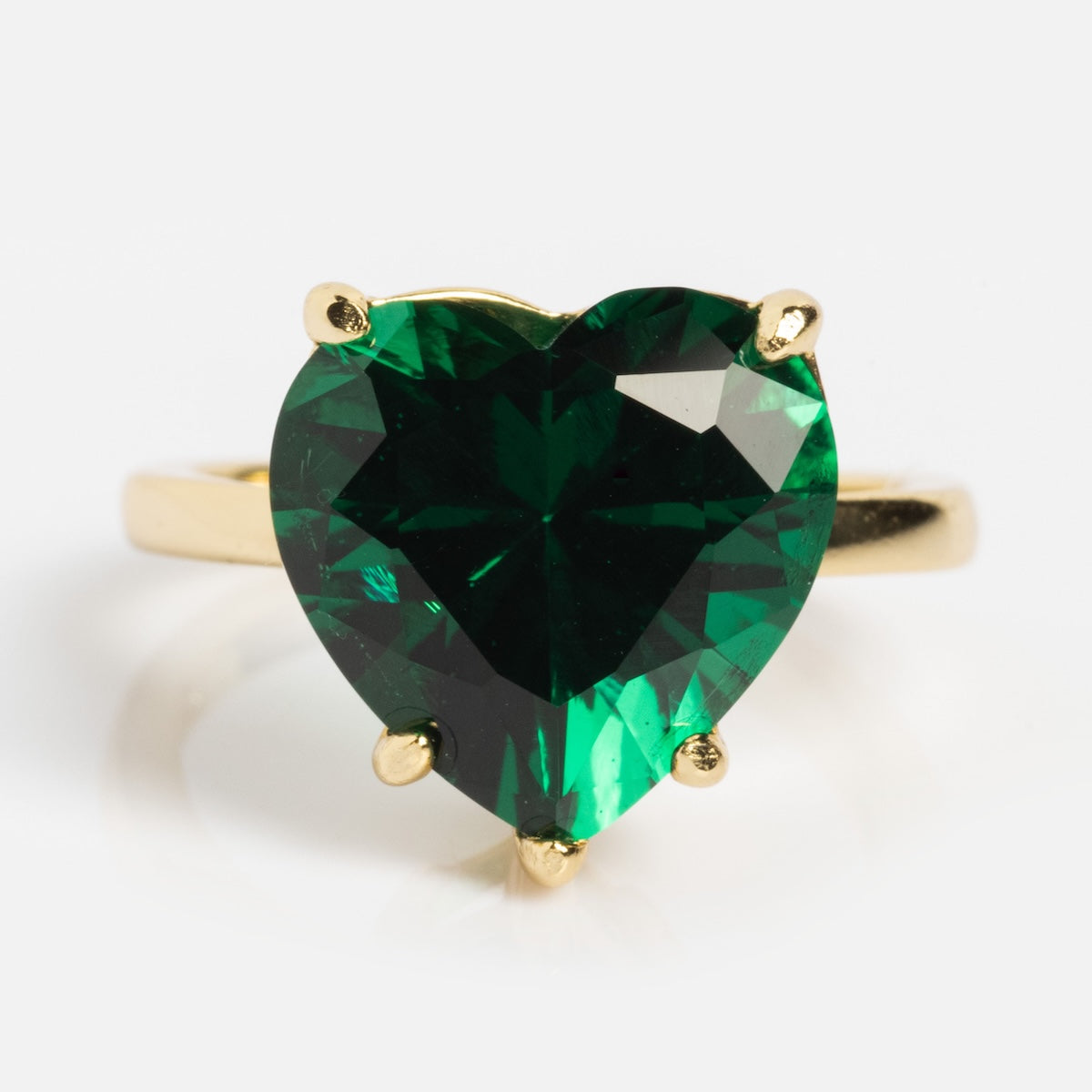 The Allison Emerald Heart Ring-Koogrl