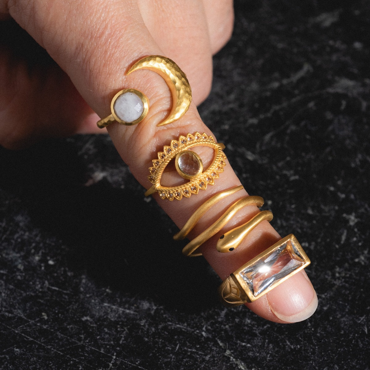 Eternal Radiance White Topaz Ring-Koogrl