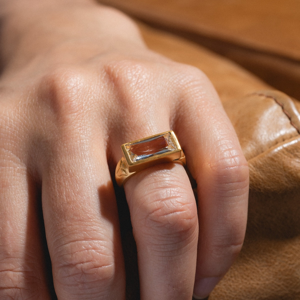 Eternal Radiance White Topaz Ring-Koogrl