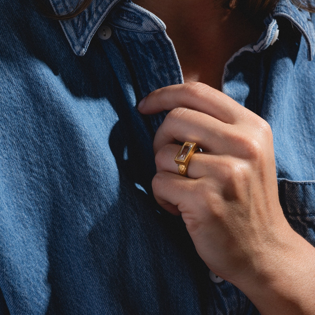 Eternal Radiance White Topaz Ring-Koogrl