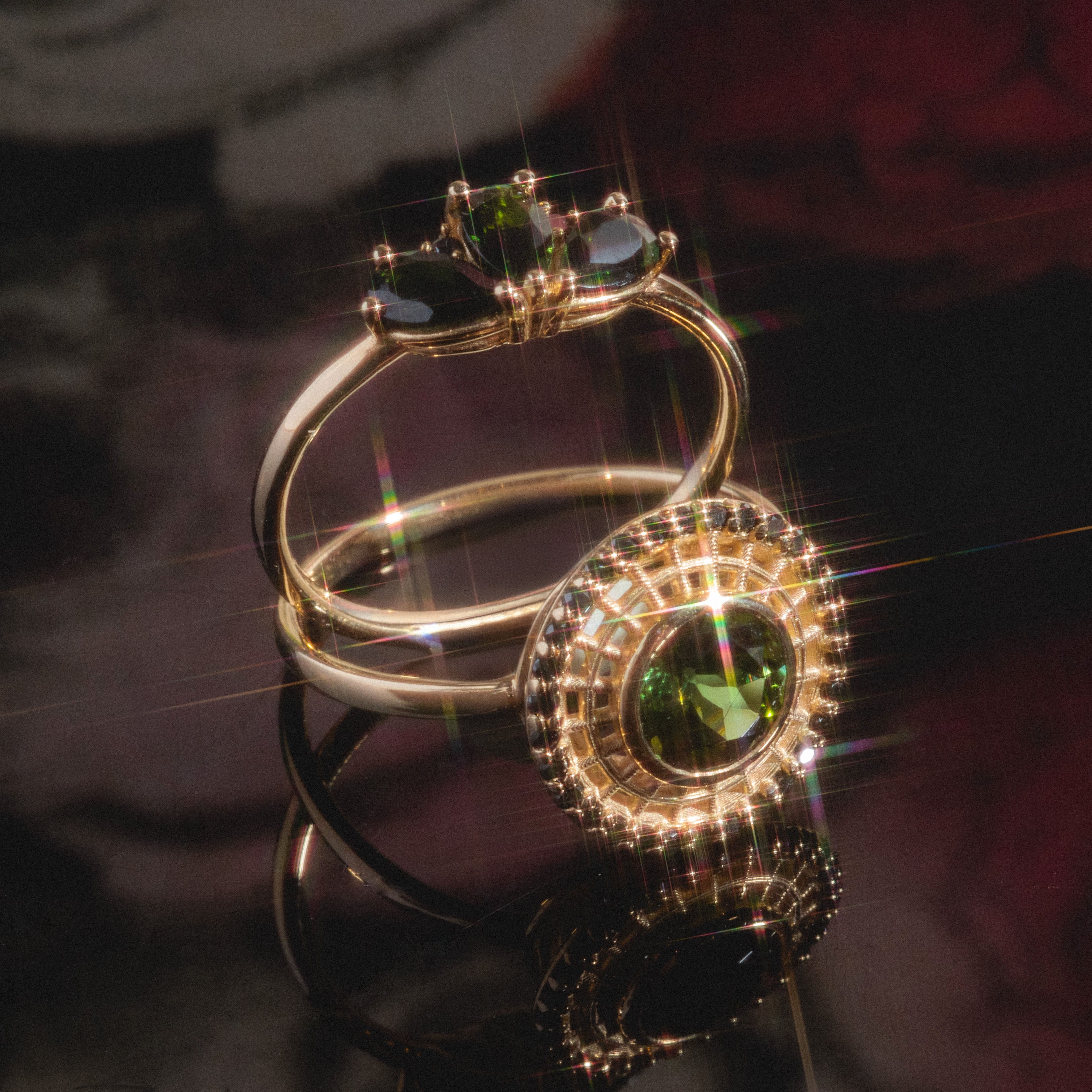 Ava Black Diamond Ring-Koogrl