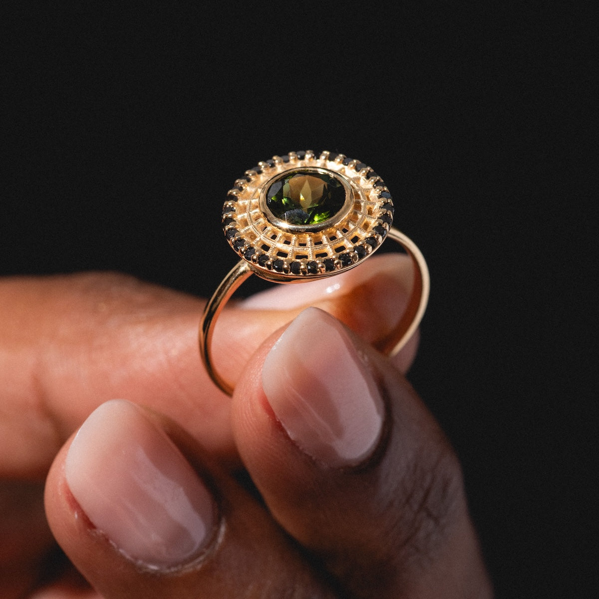 Tantallon Black Diamond Ring-Koogrl