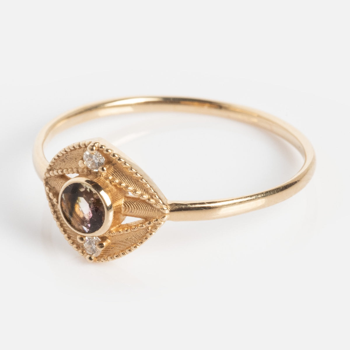 Staffa White Diamond Ring-Koogrl