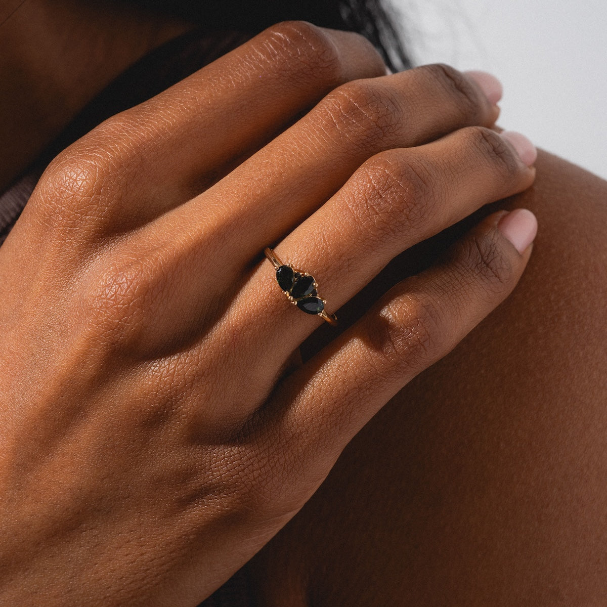 Ava Black Diamond Ring-Koogrl