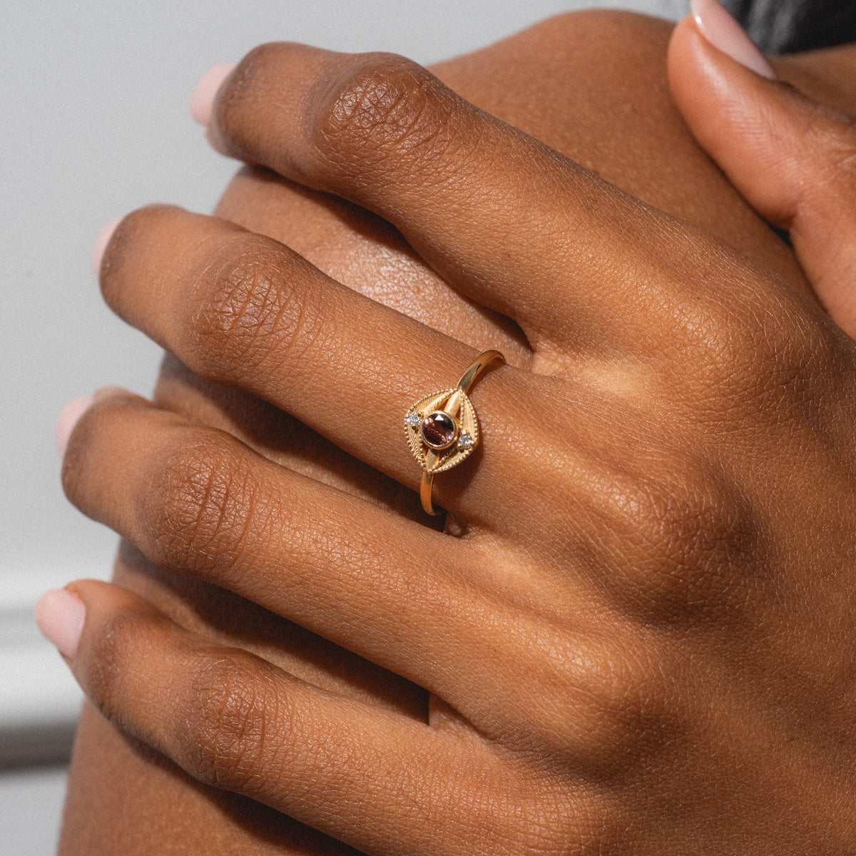 Staffa White Diamond Ring-Koogrl