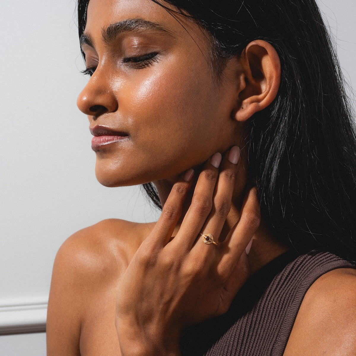 Staffa White Diamond Ring-Koogrl