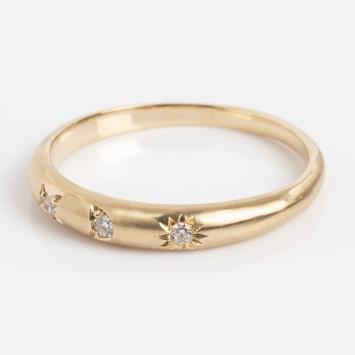 14k You are my Sun Moon and Star Diamond Band-Koogrl