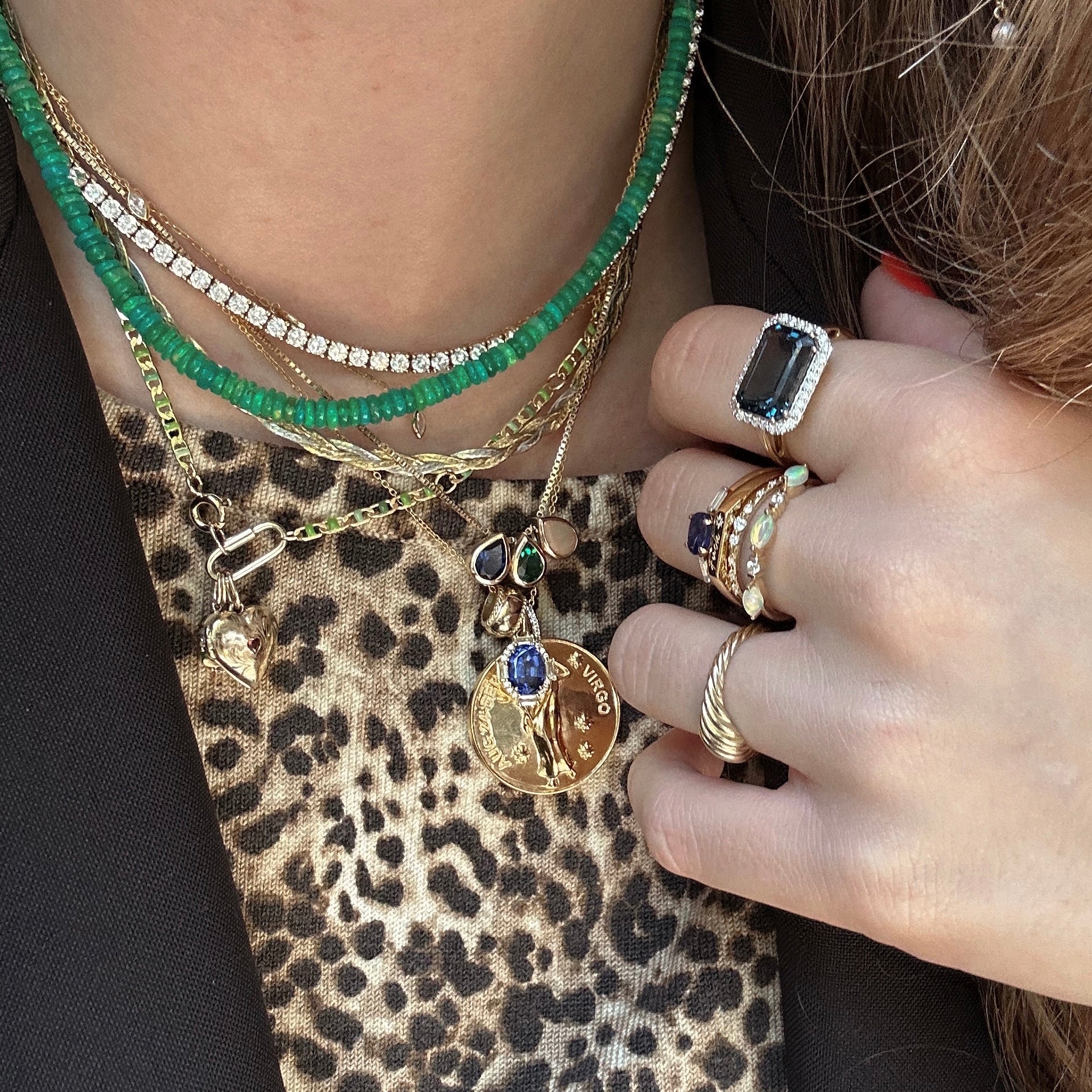 14k Solid Gold Diamond East West Baguette Ring-Koogrl