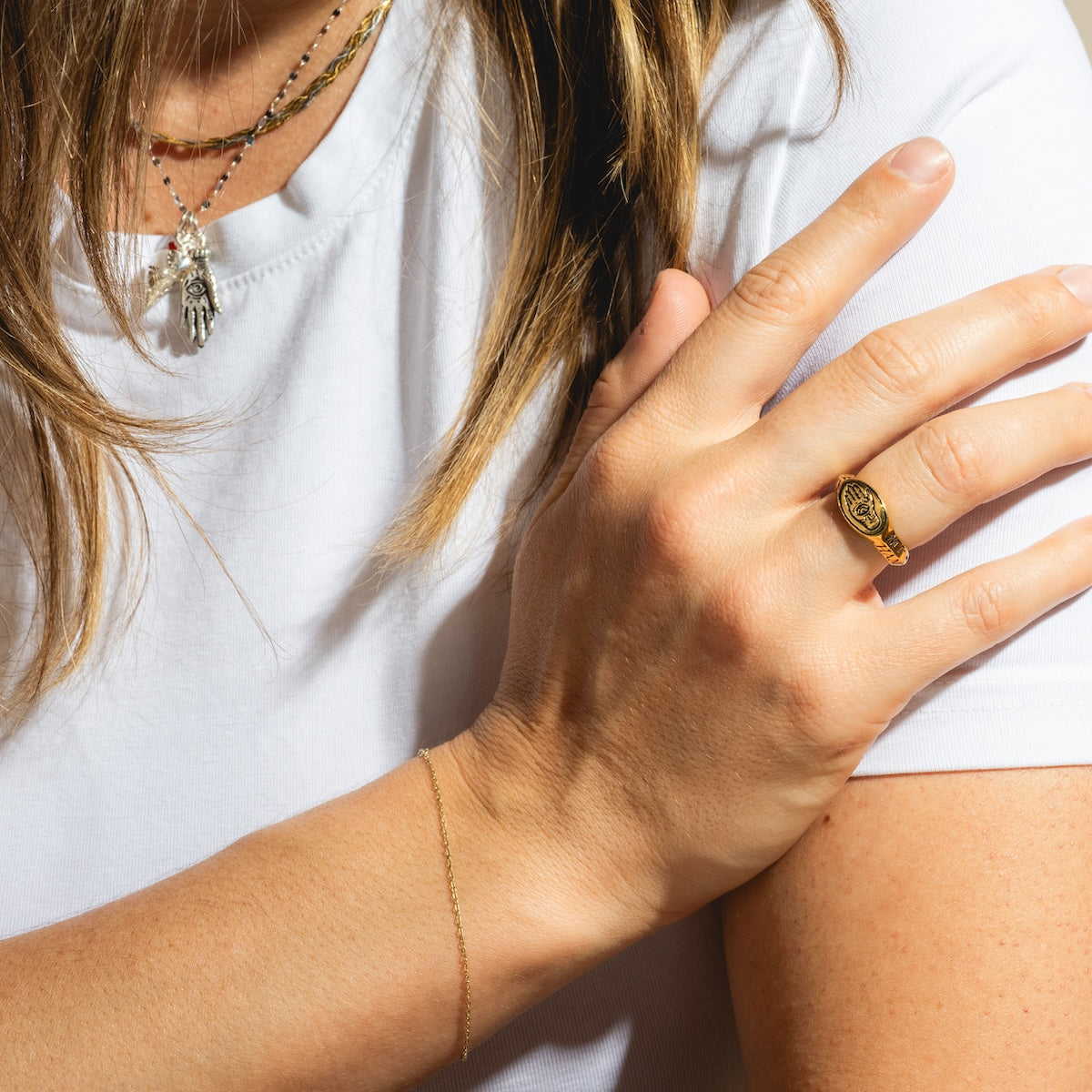 Future In My Hands Signet Ring-Koogrl