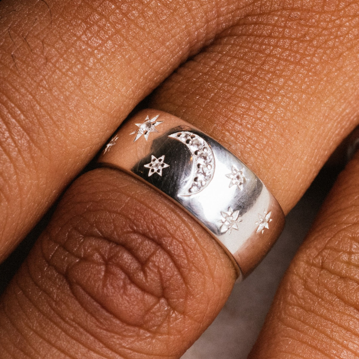 Silver Night Sky Cigar Band-Koogrl