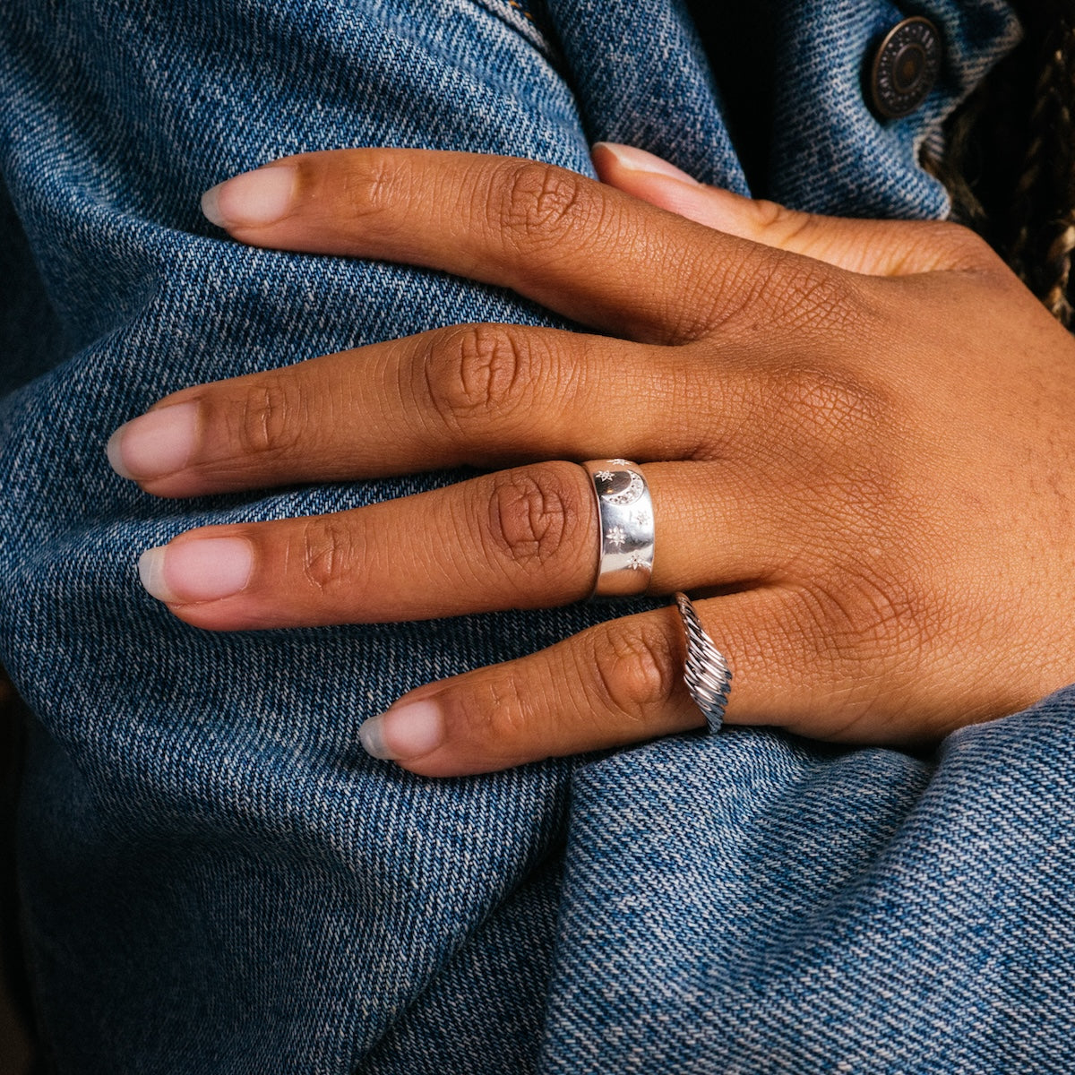 Silver Night Sky Cigar Band-Koogrl