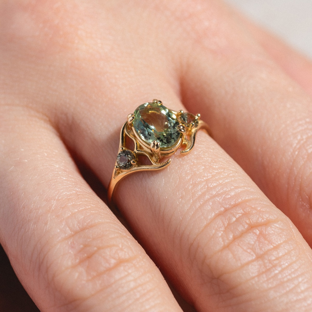 Clova Tourmaline Sapphire Ring-Koogrl