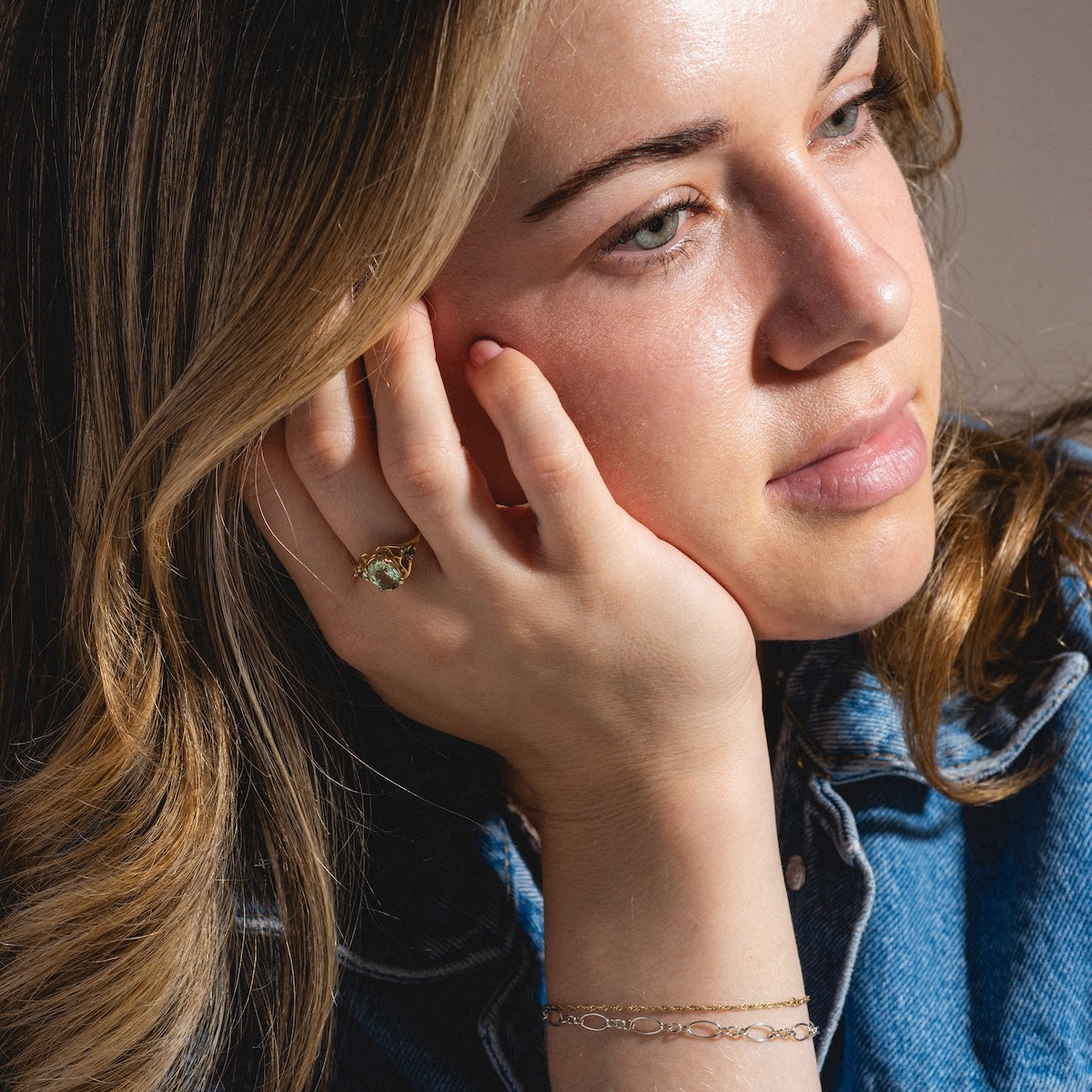 Clova Tourmaline Sapphire Ring-Koogrl