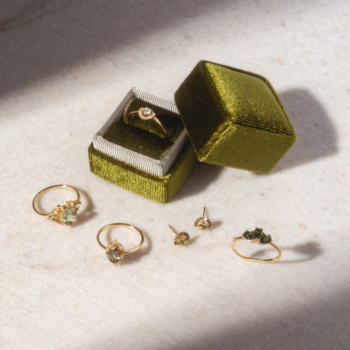 Clova Tourmaline Sapphire Ring-Koogrl