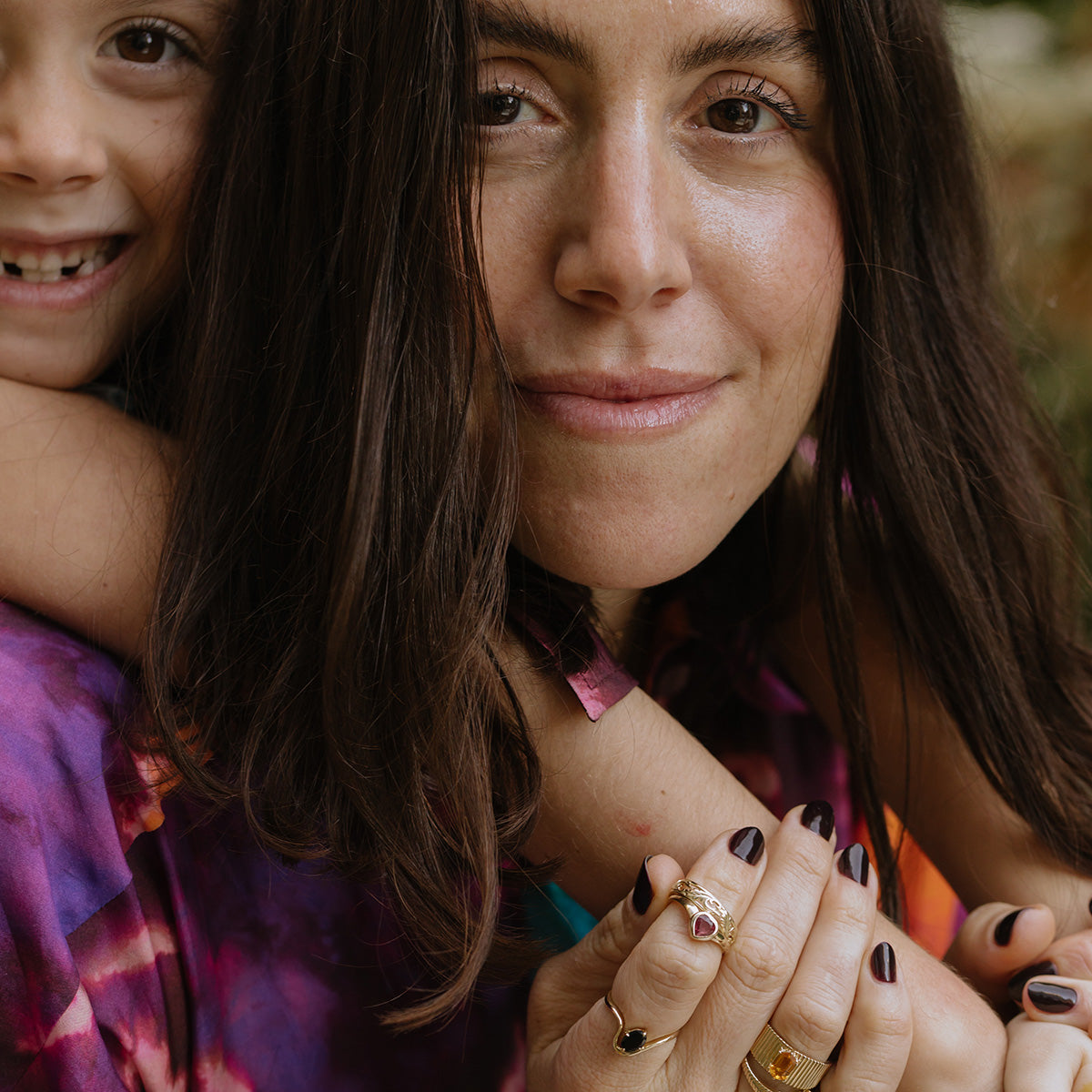 Solid Gold Citrine Bold Fluted Cigar Band-Koogrl