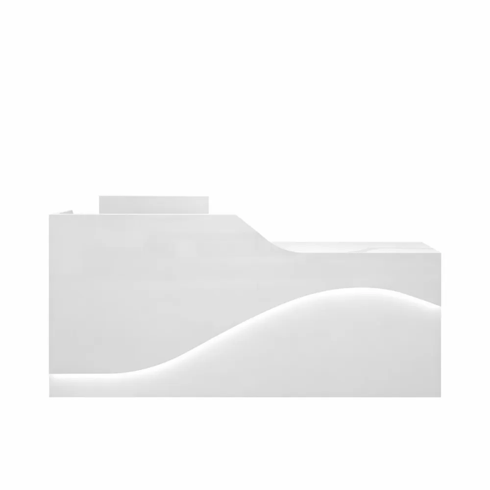 Scrivania per Reception con Cassetto e Vassoio Tastiera