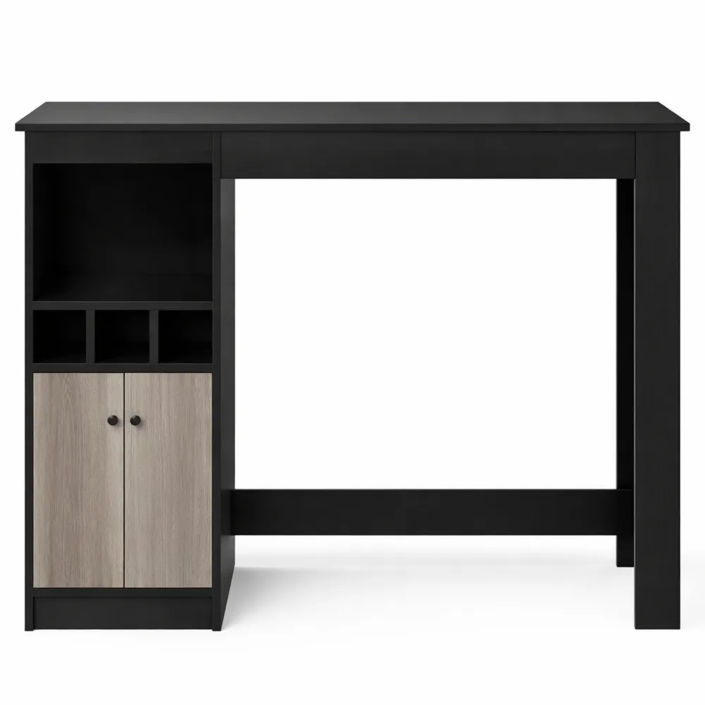 Tavolo da Pranzo Salvaspazio con Scomparti e Ripiano Regolabile per Sala da Pranzo