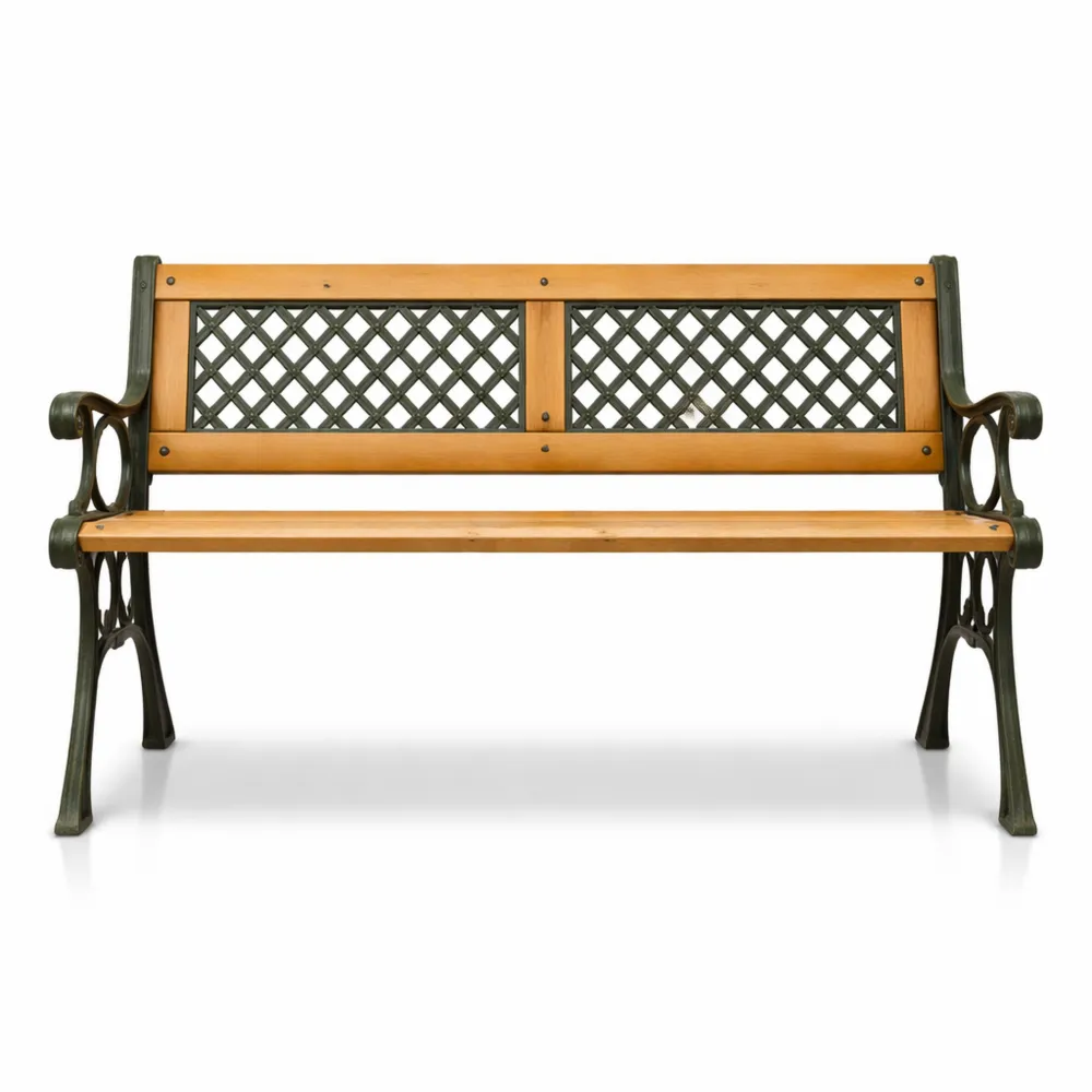 Panchina da Giardino per 2 Persone in Legno Resistente alle Intemperie