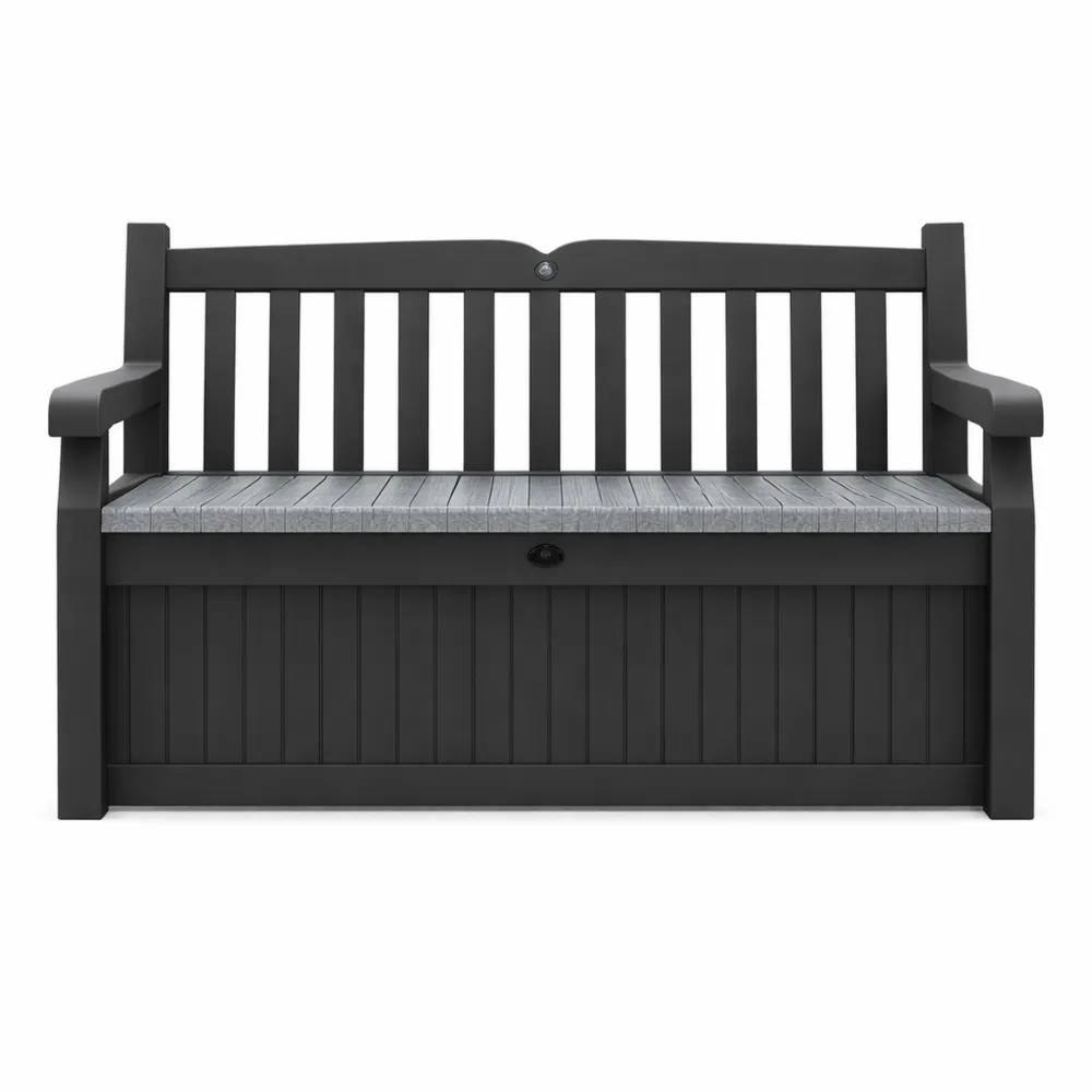 Panca da Giardino con Vano Contenitore, Antracite
