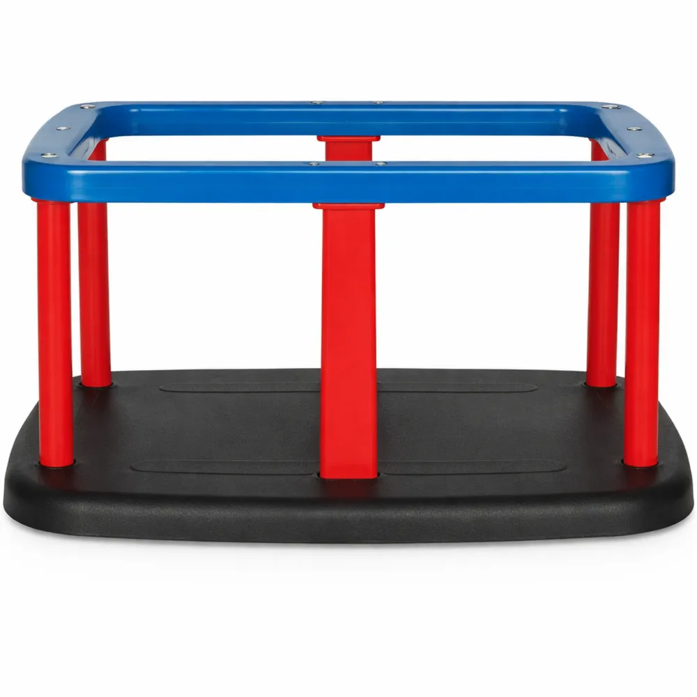 Seggiolino altalena per parco giochi bambini, uso pubblico, colore nero