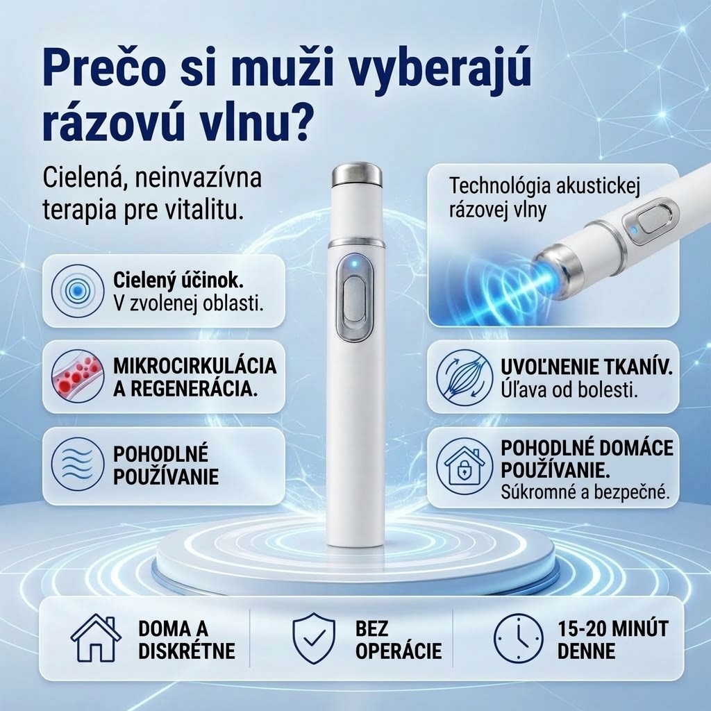 ⚡ Pokročilá technológia rázových vĺn zvyšuje mužskú vitalitu 💪 a pomáha uvoľniť napätie vo svaloch, kĺboch ​​a šľachách.