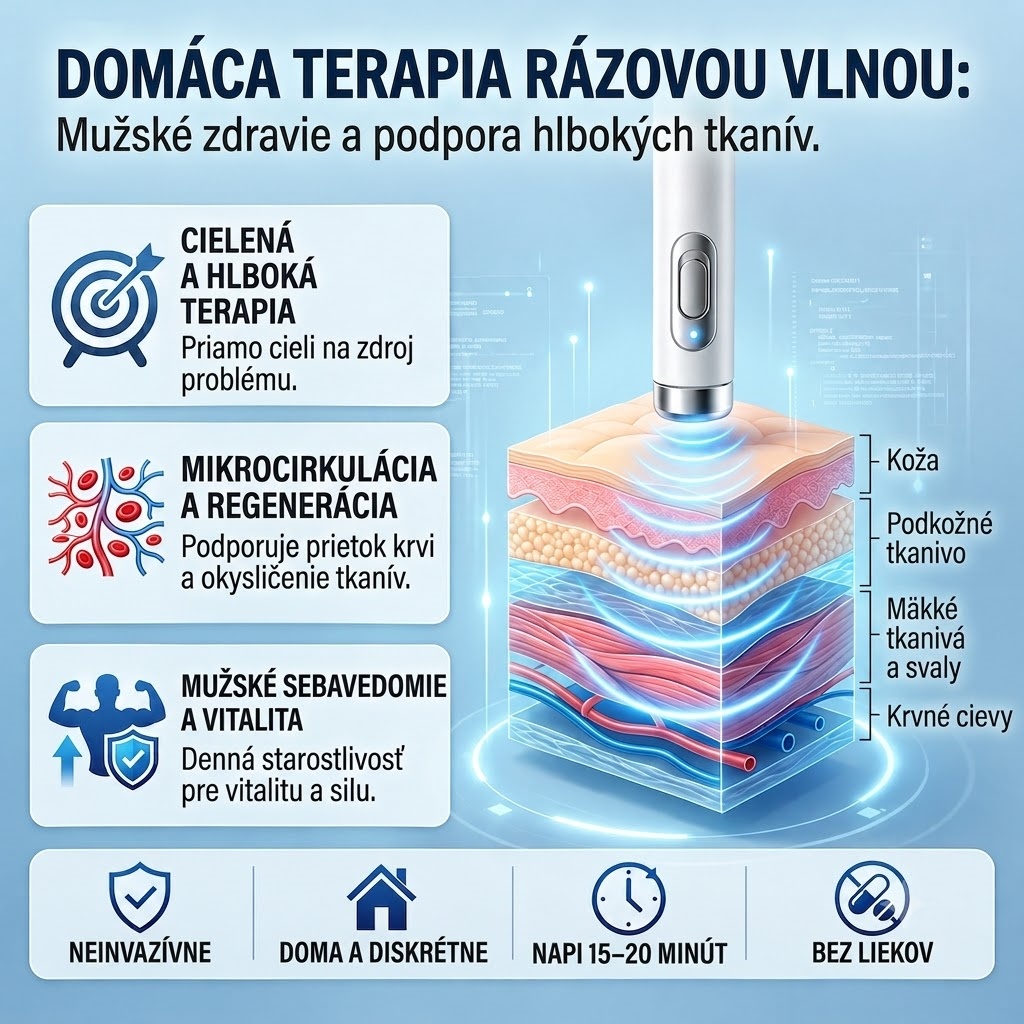 ⚡ Pokročilá technológia rázových vĺn zvyšuje mužskú vitalitu 💪 a pomáha uvoľniť napätie vo svaloch, kĺboch ​​a šľachách.