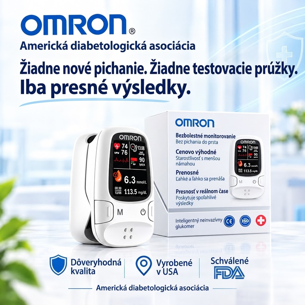 🔥Omron™ — Jednoduché a pohodlné monitorovanie hladiny glukózy v krvi bez ihiel.