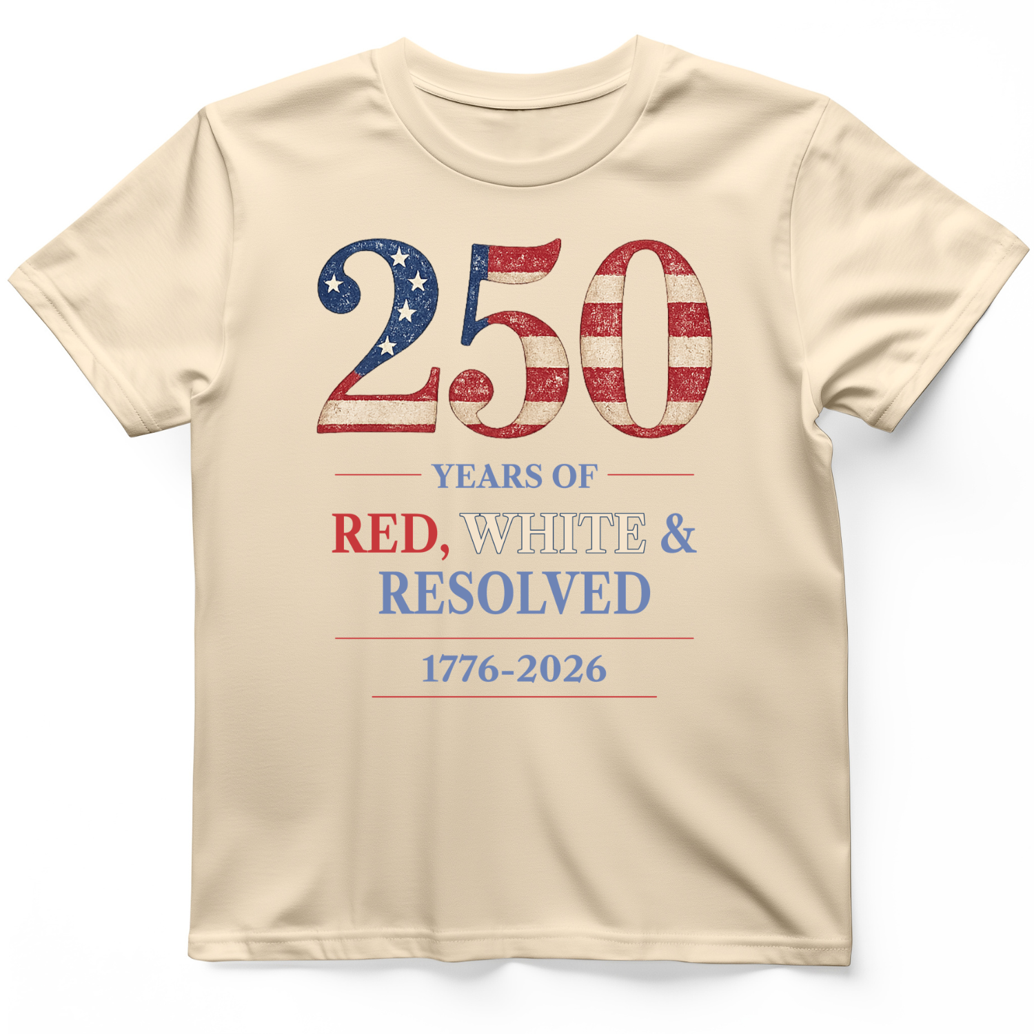 250 Red White and Resolved T-Shirt