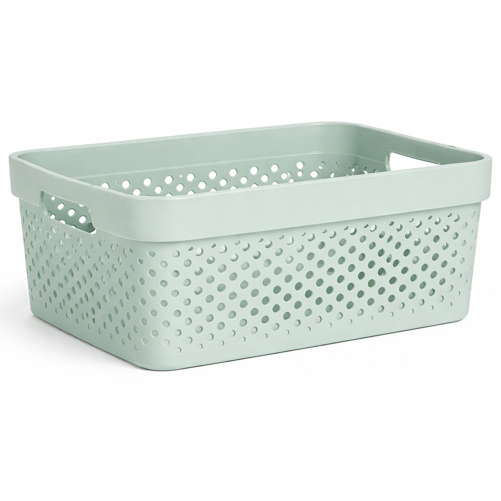 Panier de rangement perfor vert-CasaveraLiving