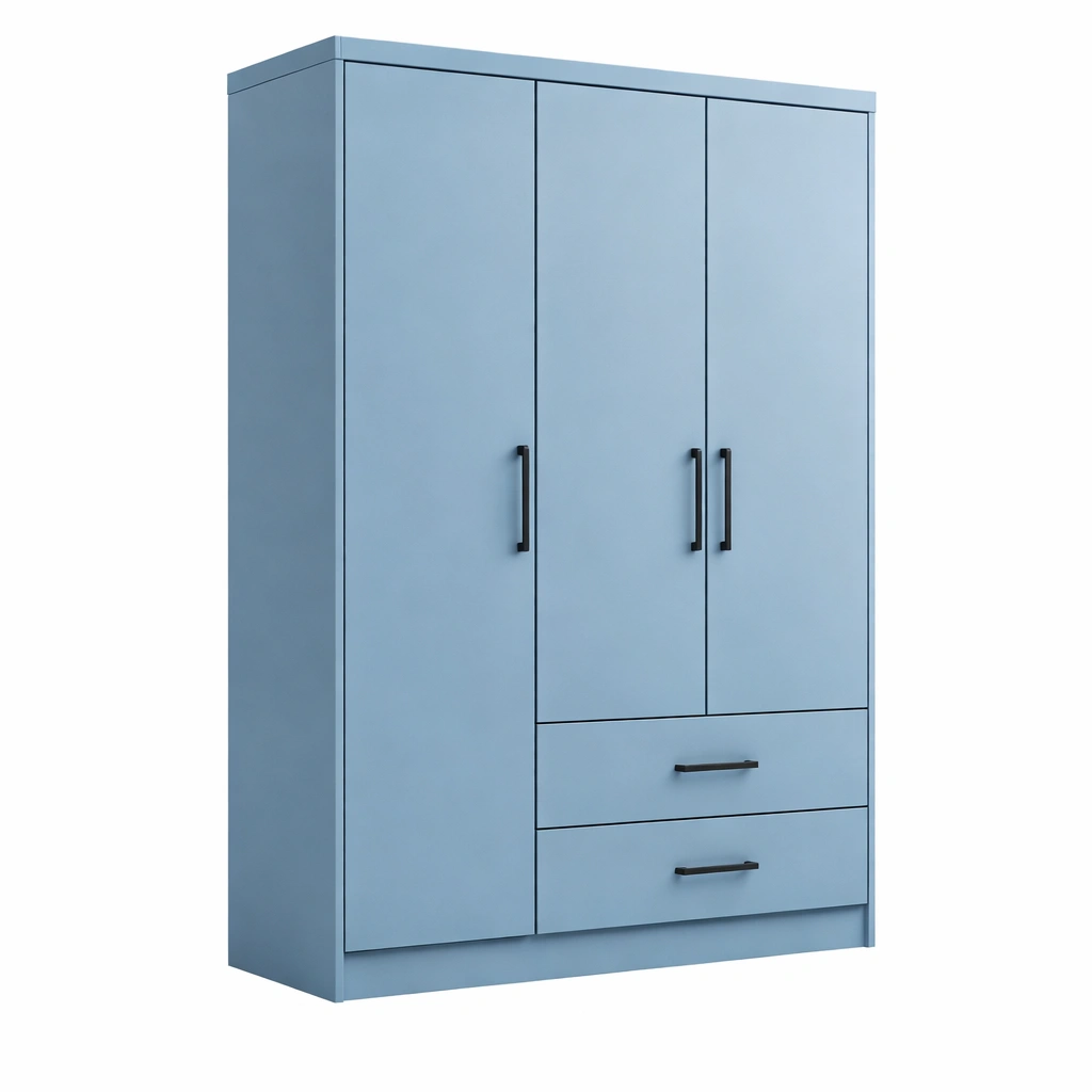 Armoire bleue avec tiroirs intgrs-CasaveraLiving