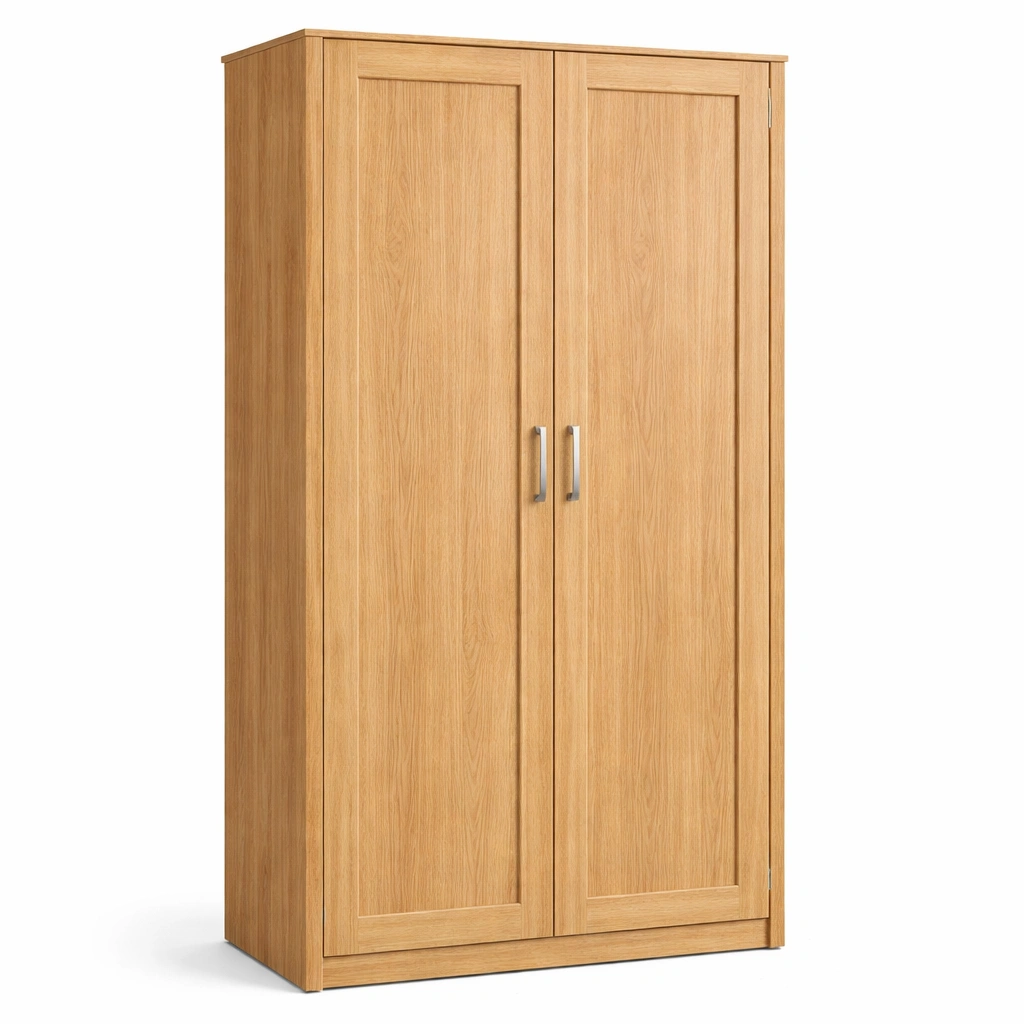 Armoire bois clair deux portes-CasaveraLiving
