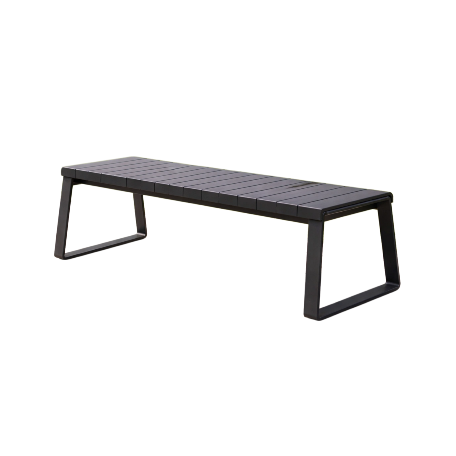 Banc de jardin en aluminium anthracite 120 x 40 x 45 cm-HOMEMODERNY