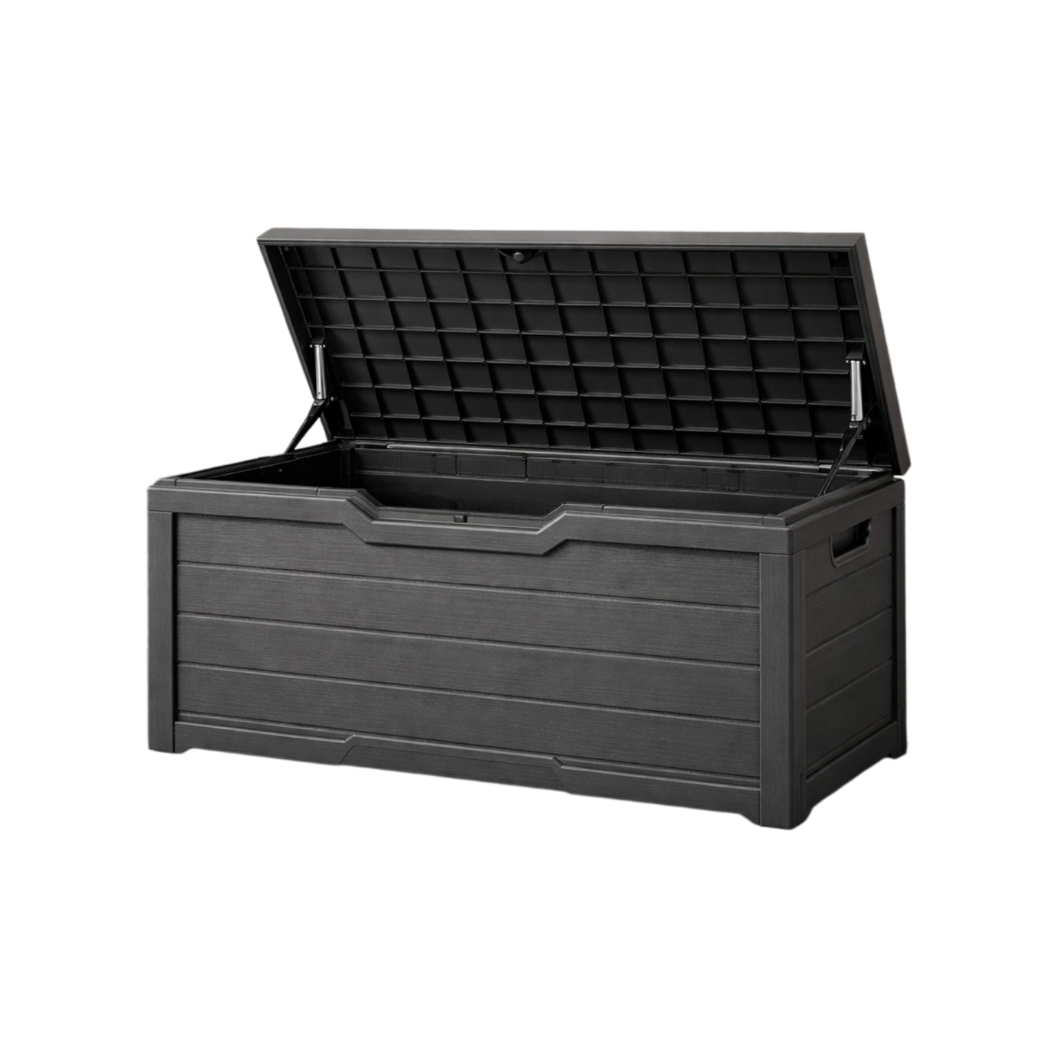 Coffre de rangement en polypropylène gris 120 x 55 x 63 cm-Dwellcottony