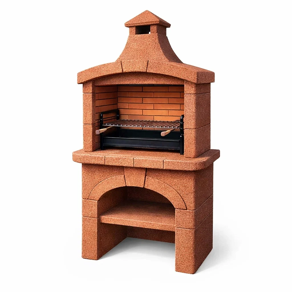 Barbecue en béton avec grille en acier-NESTARTISAN