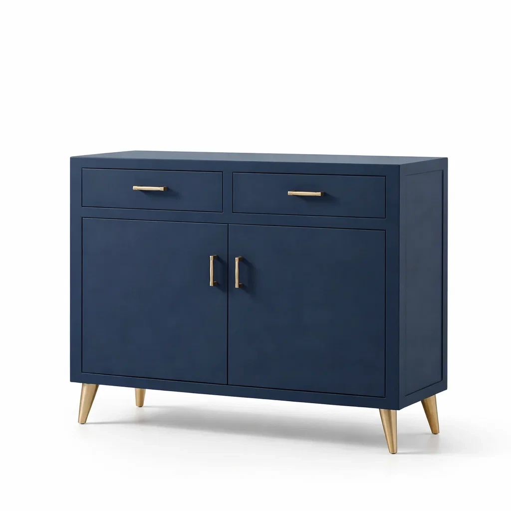 Buffet en bois MDF avec pieds dorés-NESTARTISAN