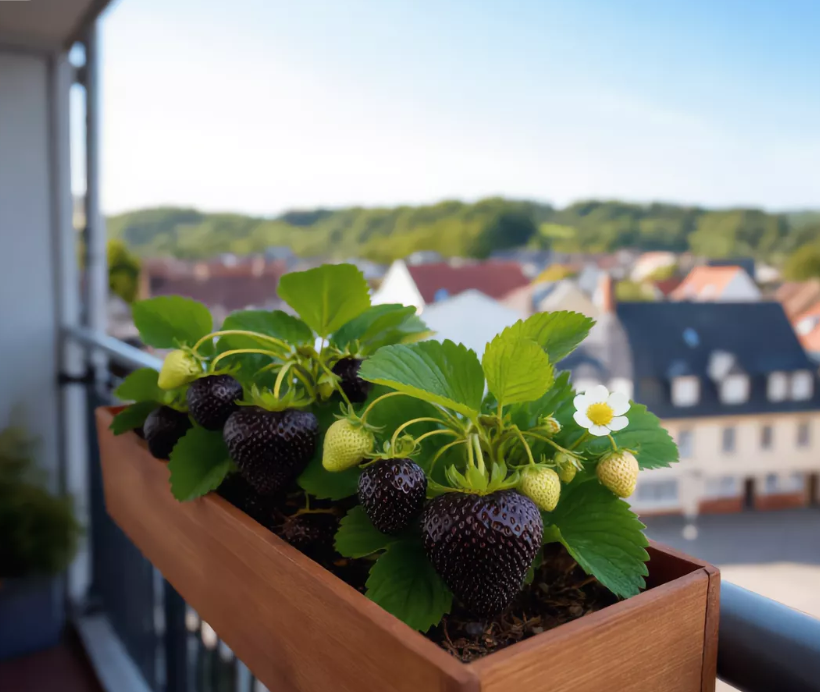 Riesen-Erdbeersamen der Sorte „Black Diamond“ – süß, nahrhaft und einfach zu Hause anzubauen