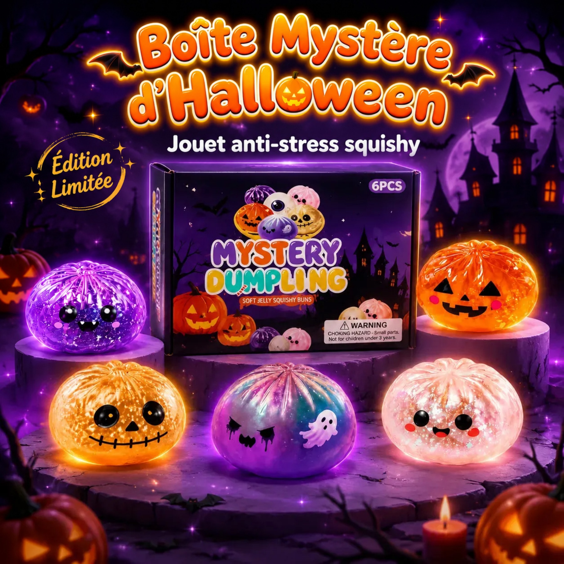 Boîte surprise Squishy Halloween 🔥