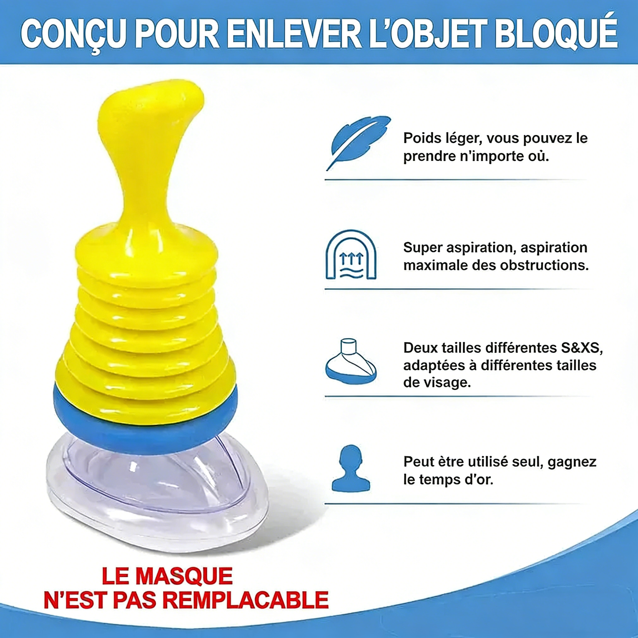 SNOZ™ - Dispositif anti-étouffement non invasif pour adultes et enfants