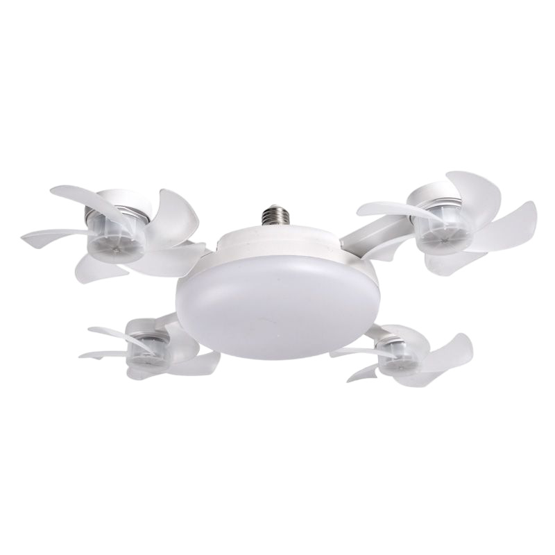 Screw-In Drone Ceiling Smart Fan with LED Light & Remote Control