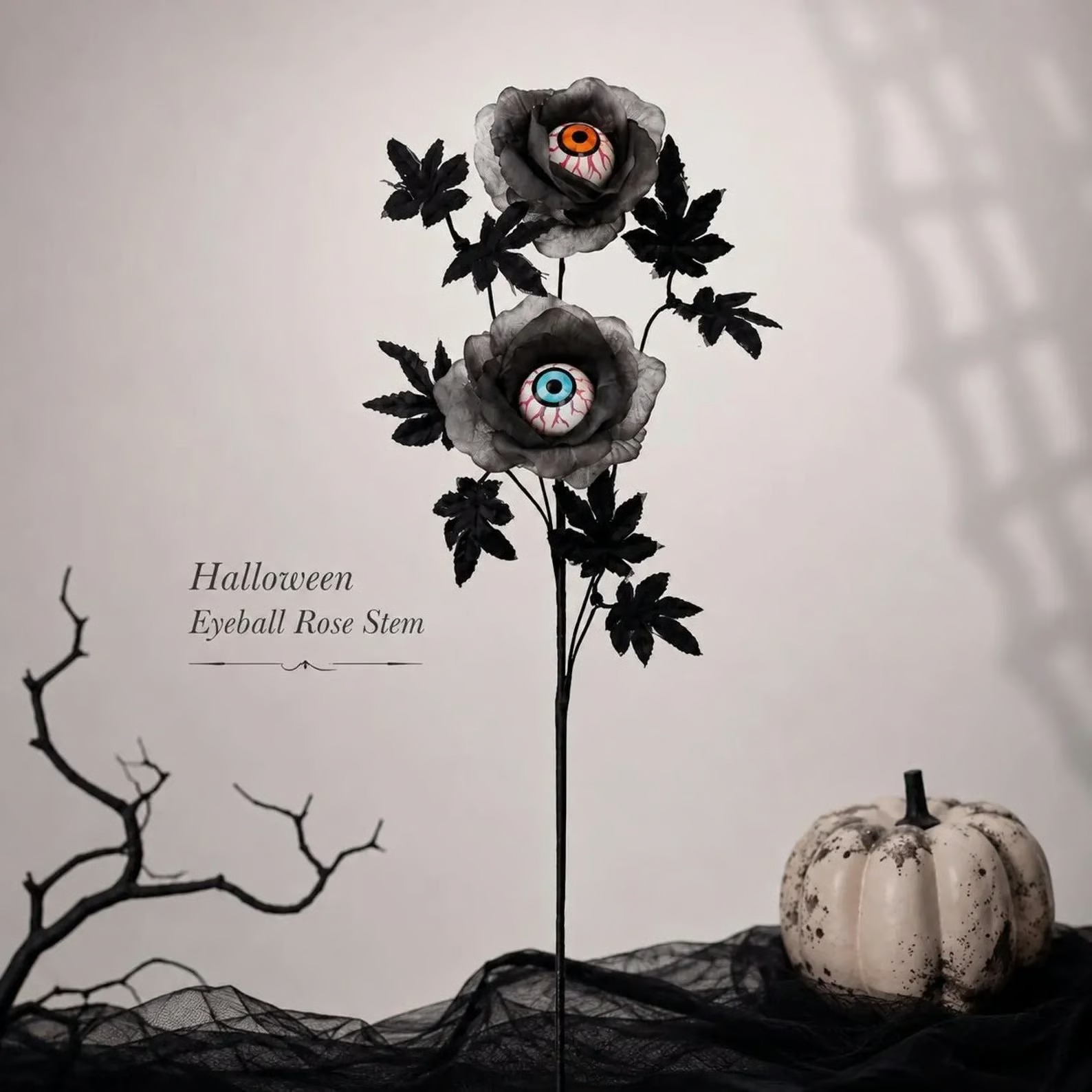 👁️✨ Dark Gothic Rose Decor – A Spooky Halloween Statement Piece for Your Home