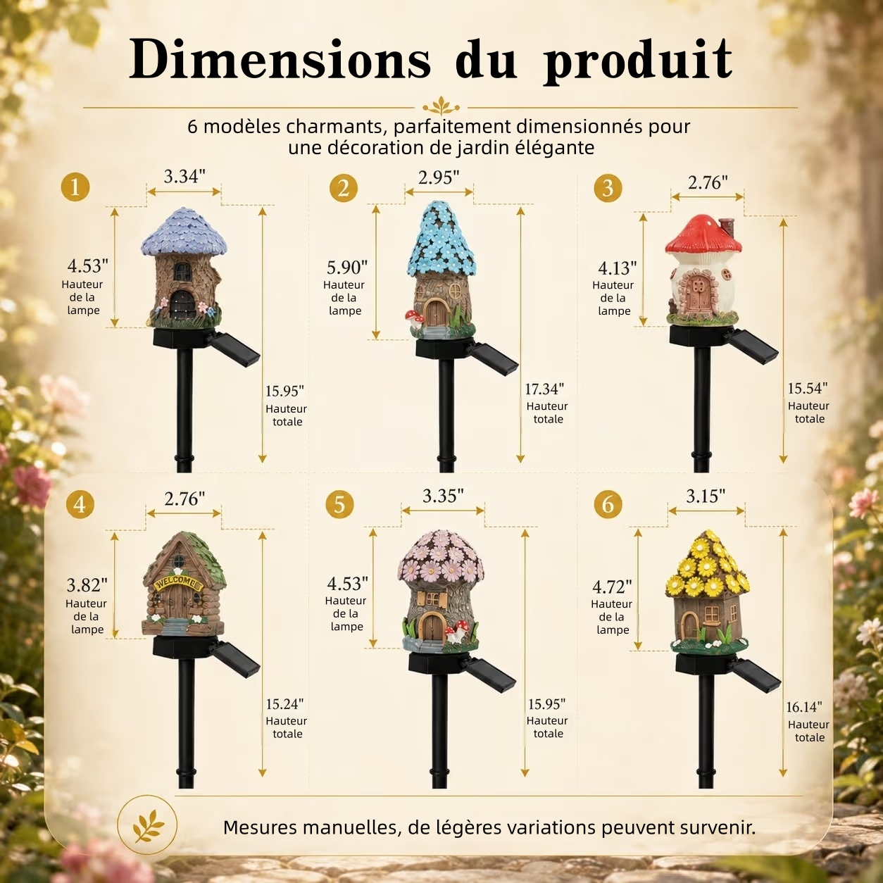 Solar Fairy-Tale Mushroom Cottage Garden Light