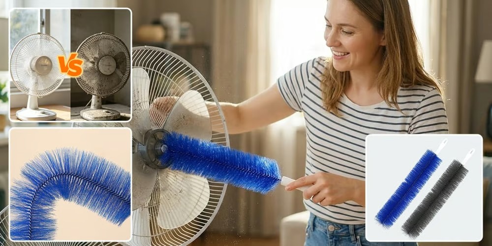 🧹Fan Cleaning Brush – Deep Clean Dust Fast Without Disassembly